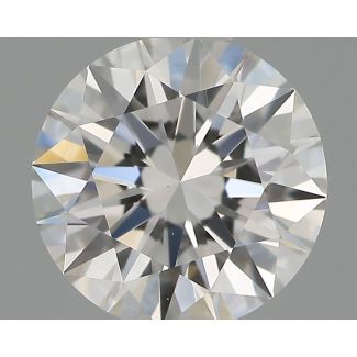 0.6 Carat Round H VS1 EX GIA Natural Diamond