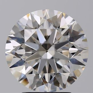 3.01 Carat Round H VS2 EX GIA Natural Diamond