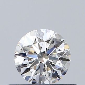 0.35 Carat Round H VVS1 EX GIA Natural Diamond