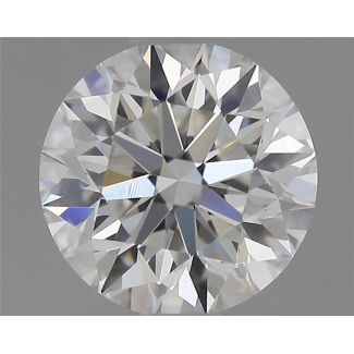 0.43 Carat Round F IF EX GIA Natural Diamond