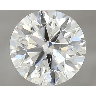 0.71 Carat Round H SI2 EX GIA Natural Diamond