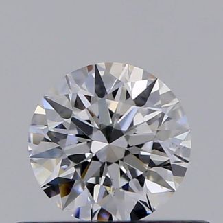 0.36 Carat Round D VS2 EX GIA Natural Diamond