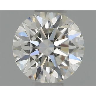 0.30 Carat Round H SI2 EX GIA Natural Diamond