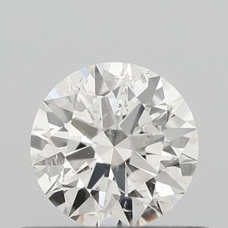 0.52 Carat Round I SI2 EX GIA Natural Diamond