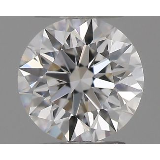 0.18 Carat Round F VVS1 EX GIA Natural Diamond