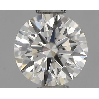 0.54 Carat Round I VVS1 EX GIA Natural Diamond