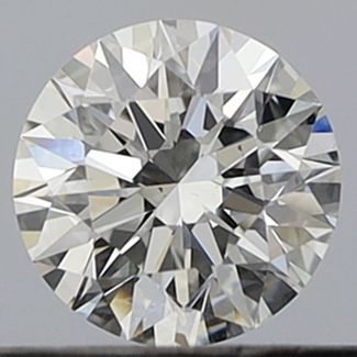 0.42 Carat Round E VVS2 EX GIA Natural Diamond