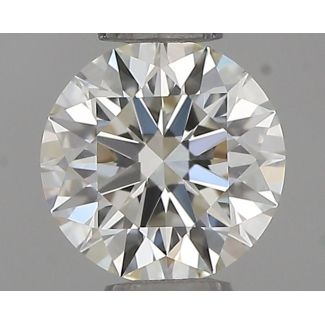 0.34 Carat Round H VVS1 EX IGI Natural Diamond