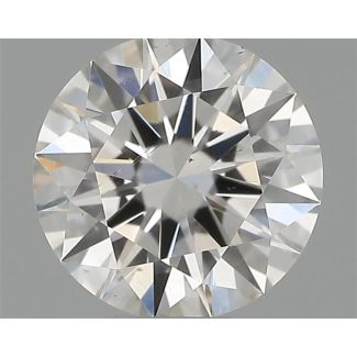 0.35 Carat Round F SI1 EX GIA Natural Diamond