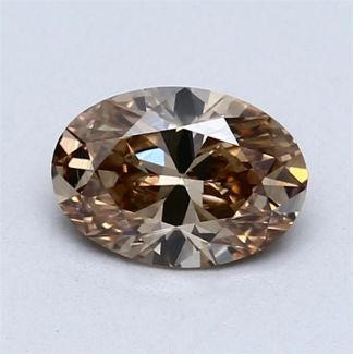 1.01 Carat Oval Brown VS1 - EX VG GIA Natural Diamond