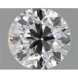 0.50 Carat Round G SI1 GD EX GIA Natural Diamond