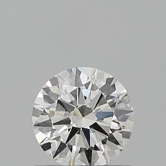 0.56 Carat Round H VVS1 EX GIA Natural Diamond