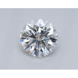 0.37 Carat Round H VVS1 EX GIA Natural Diamond