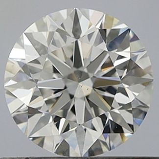 0.6 Carat Round F SI1 EX GIA Natural Diamond