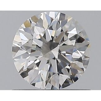 0.56 Carat Round F VS2 EX GIA Natural Diamond