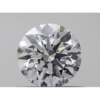 0.43 Carat Round E VVS1 EX GIA Natural Diamond