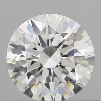 0.50 Carat Round F VVS1 EX GIA Natural Diamond