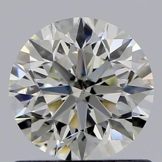 0.80 Carat Round K SI1 VG GIA Natural Diamond