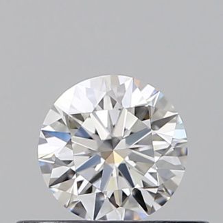 0.36 Carat Round E VVS1 EX GIA Natural Diamond