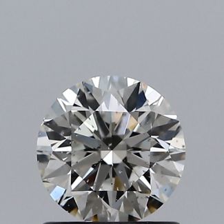 0.80 Carat Round J SI2 EX VG GIA Natural Diamond