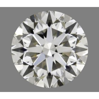 0.59 Carat Round K VVS2 VG EX GIA Natural Diamond