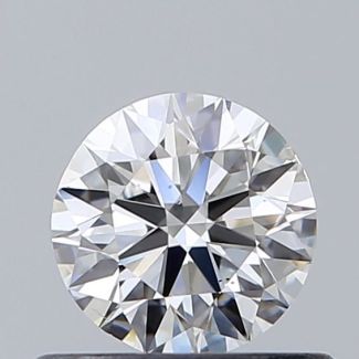 0.5 Carat Round F VS2 EX VG GIA Natural Diamond