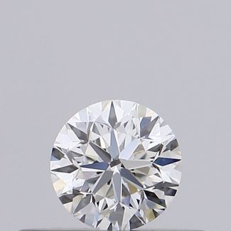 0.23 Carat Round F VVS2 GD EX GIA Natural Diamond