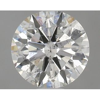 0.61 Carat Round H SI2 EX GIA Natural Diamond