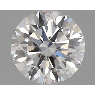 0.61 Carat Round F VS2 EX GIA Natural Diamond