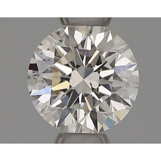 0.33 Carat Round H SI1 EX GIA Natural Diamond