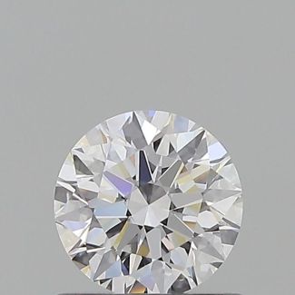 0.64 Carat Round D VVS2 EX GIA Natural Diamond