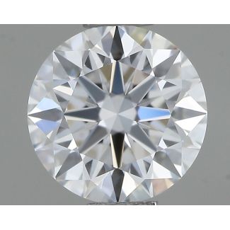 0.6 Carat Round E VVS2 EX GIA Natural Diamond