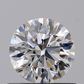 0.52 Carat Round D VS1 EX GIA Natural Diamond