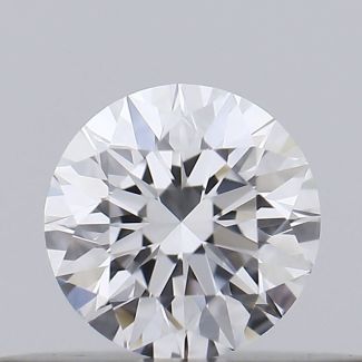 0.21 Carat Round D VVS2 EX GIA Natural Diamond