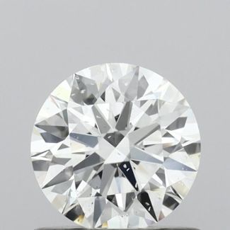 0.73 Carat Round H SI2 EX GIA Natural Diamond