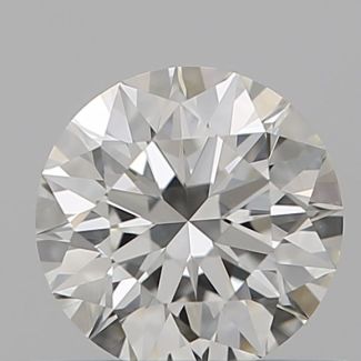 0.53 Carat Round I VVS2 EX GIA Natural Diamond