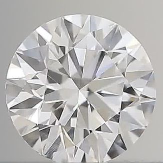 0.37 Carat Round E VVS1 EX GIA Natural Diamond