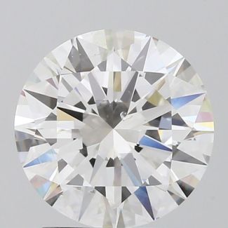 2.01 Carat Round H SI1 EX GIA Natural Diamond