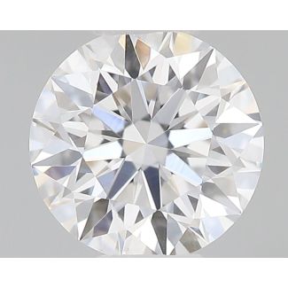 0.34 Carat Round D VVS2 EX GIA Natural Diamond