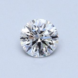 0.52 Carat Round D VS2 EX GIA Natural Diamond