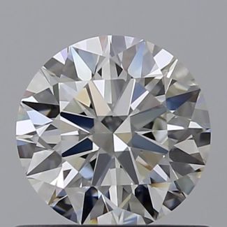 0.6 Carat Round H VS1 EX GIA Natural Diamond