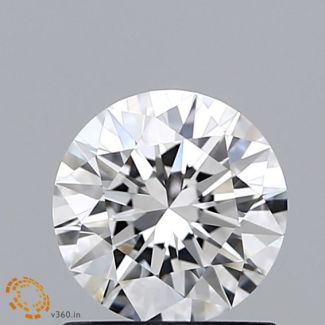 0.94 Carat Round E VVS1 EX GIA Natural Diamond