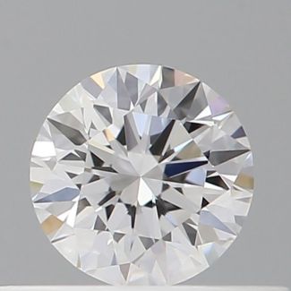 0.36 Carat Round D VVS1 EX GIA Natural Diamond