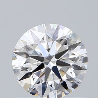 0.63 Carat Round F VVS2 EX GIA Natural Diamond