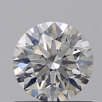 0.61 Carat Round H SI1 EX GIA Natural Diamond