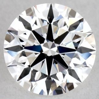 0.46 Carat Round E VVS2 EX GIA Natural Diamond