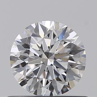 0.53 Carat Round D VS1 EX GIA Natural Diamond