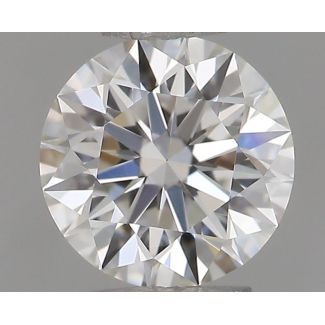 0.33 Carat Round H VVS2 EX GIA Natural Diamond