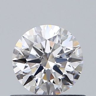 0.55 Carat Round D VVS2 EX GIA Natural Diamond