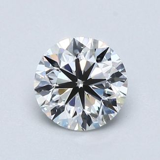 0.81 Carat Round F VVS2 VG EX GIA Natural Diamond